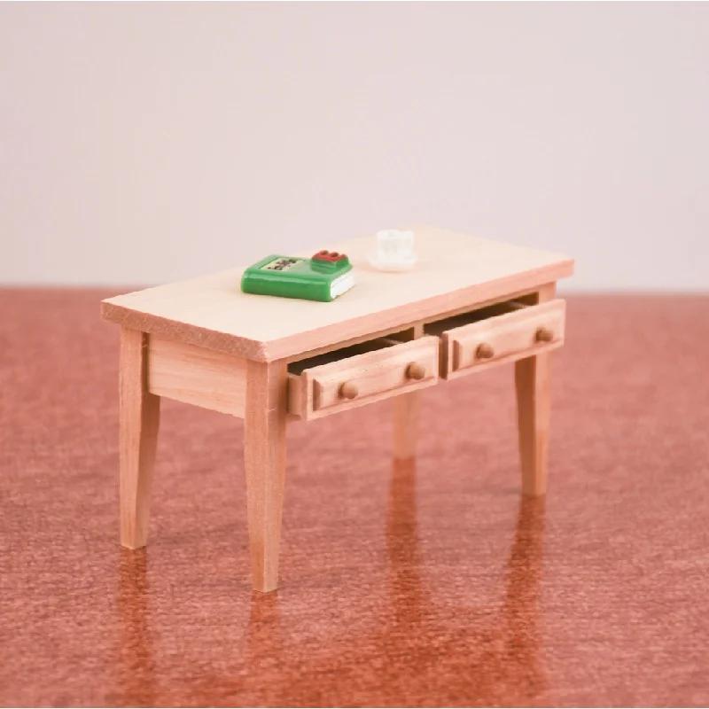 1:12 Doll House Mini Furniture Mini Props Simulation Book Desk Model Table Decoration