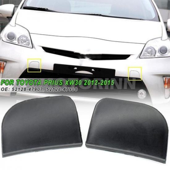 Right and Left Front Tow Hook Bumper Eye Cover Cap For Toyota Prius 2012-2015 2x
