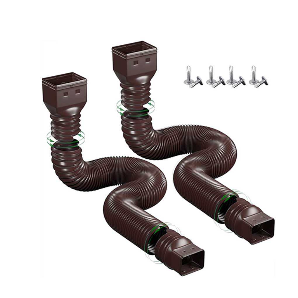 2 шт. Расширитель водосточной трубы Универсальный сливной удлинитель водосточной трубы Запасной соединитель Аксессуары Черный