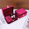 Necklace Storage Box Scratch Resistant Velvet Jewelry Box Flocking Storage Case  Ring Earrings Holder For Jewelry Travel