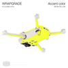 Виниловая наклейка WRAPGRADE для DJI Mini 3 Pro, цветной акцент (Неоновый желтый)