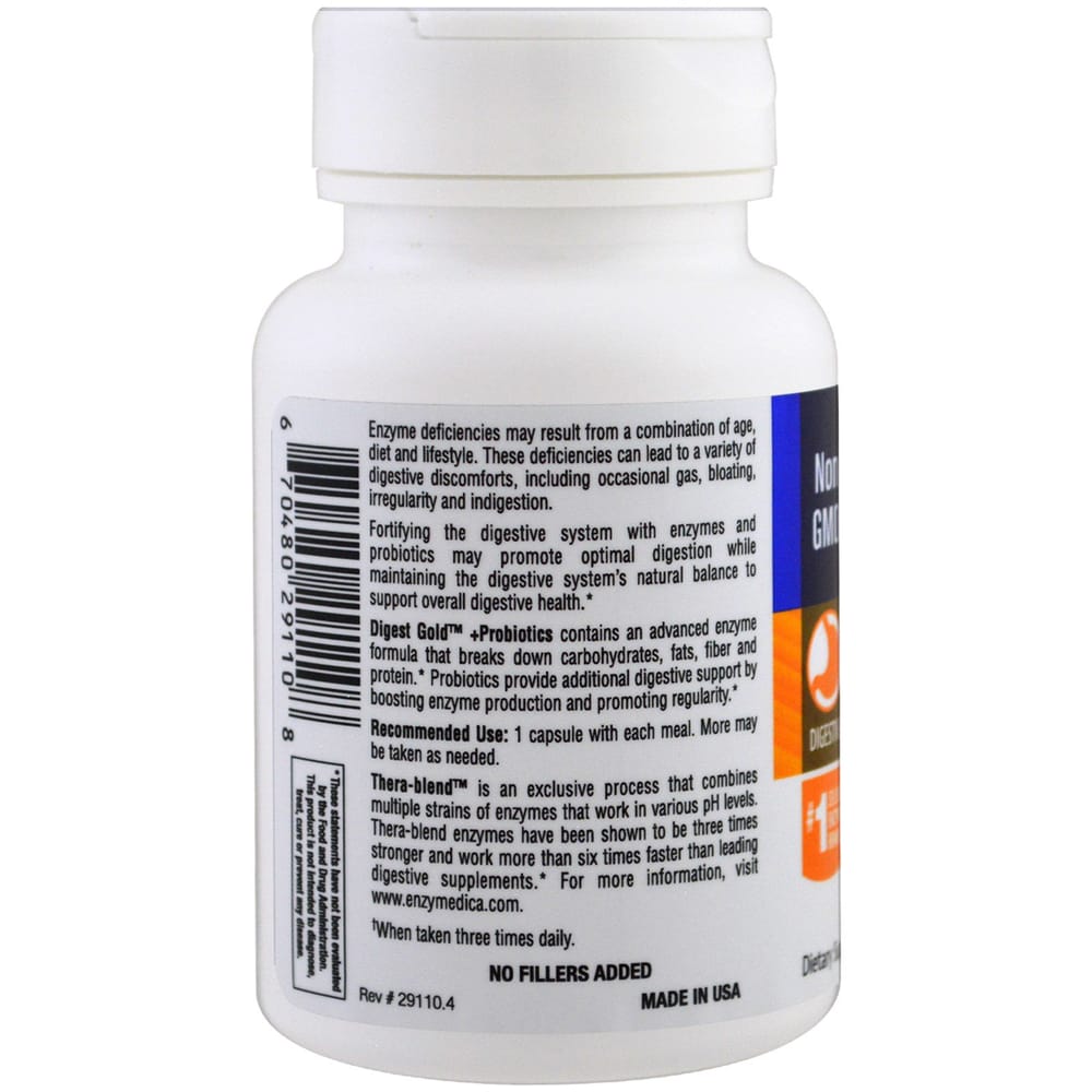 Enzymedica Digest Gold + Probiotics 45 Capsules