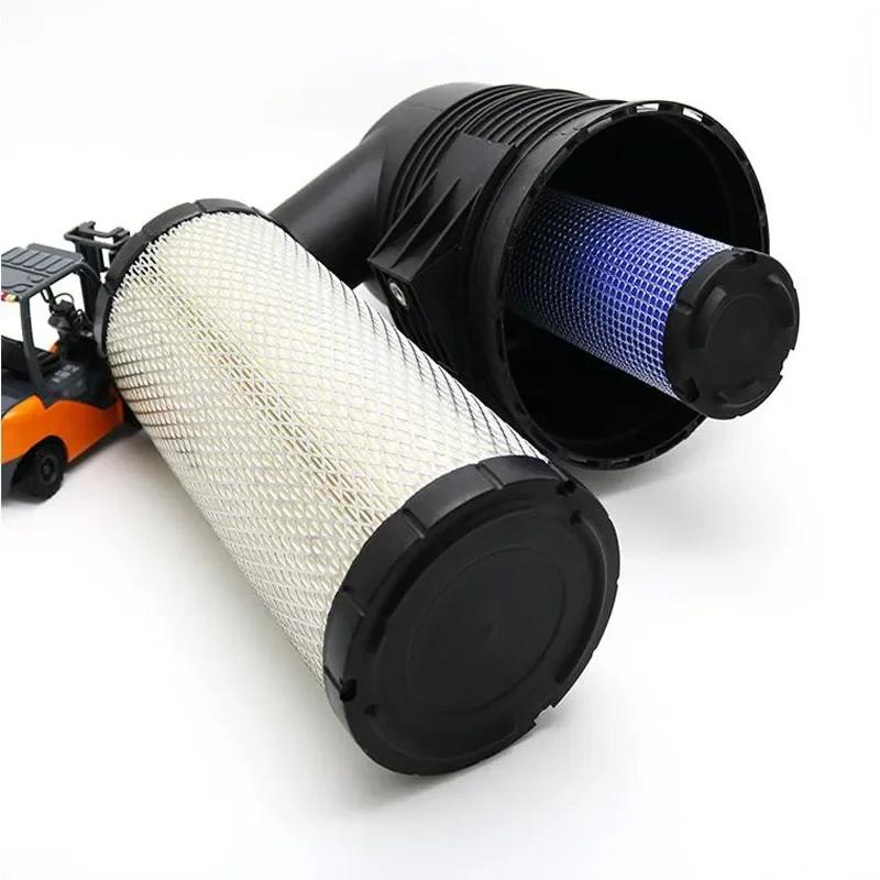 1PC Воздушный фильтр для вилочного погрузчика PU1330 с двойным сердечником подходит для воздушного фильтра для вилочного погрузчика Hangcha Helilong Workbench Lifu