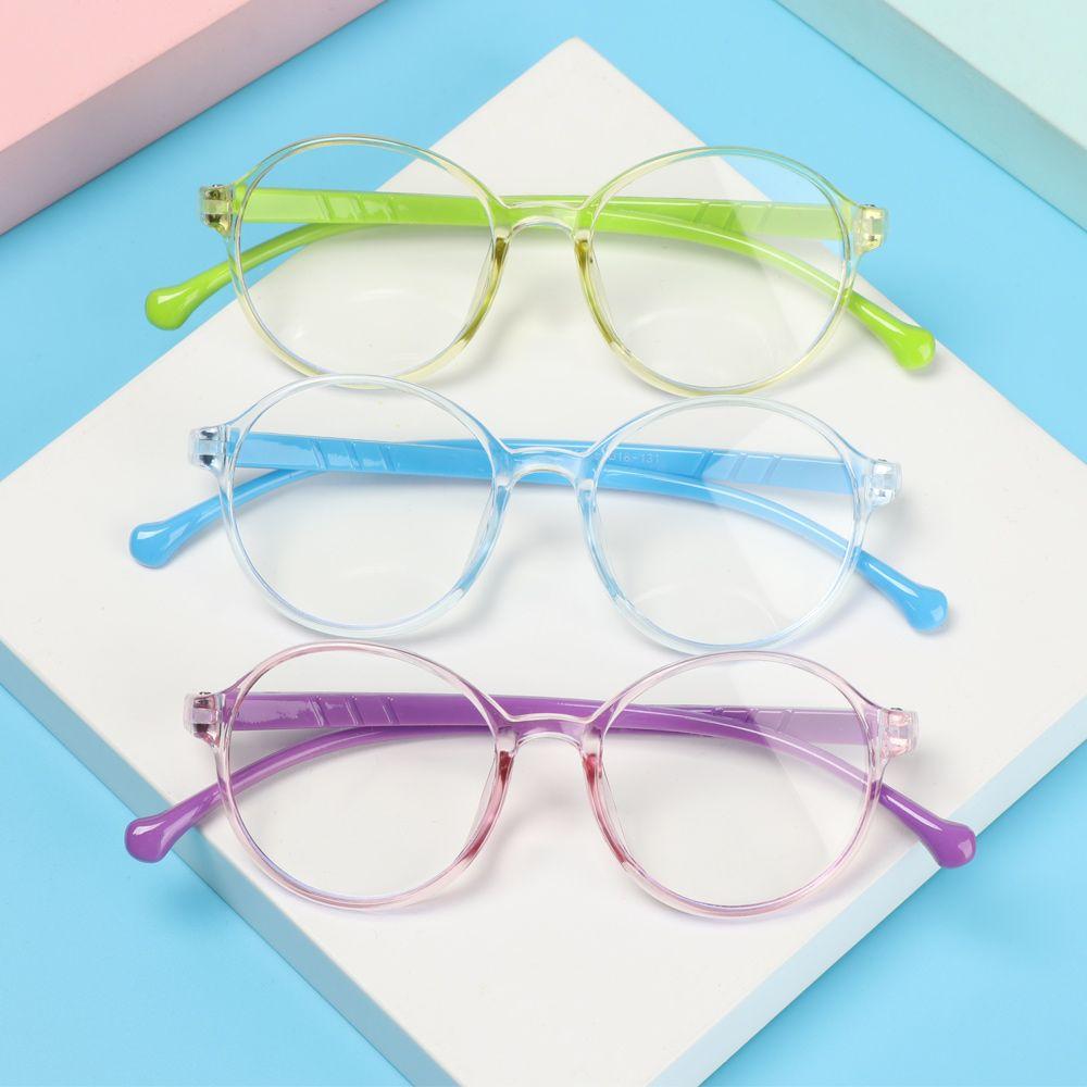 Round Anti-fatigue Computer Kids Eyeglasses Anti-blue Eyewear Children Spectacles Eye Protection