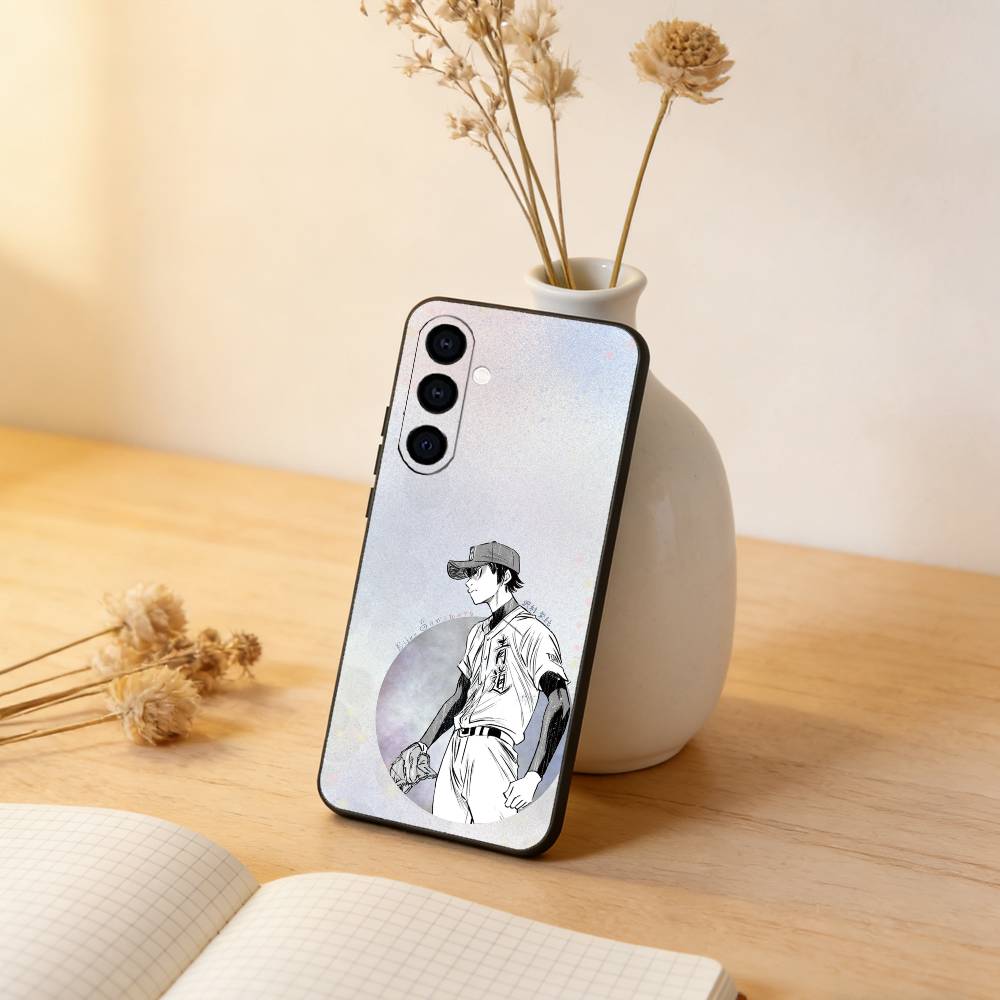 Ace of Diamond Phone Case For Samsung Galaxy A73,A72,A71,A70,A53,A52,A51,Soft Silicone Black Cover