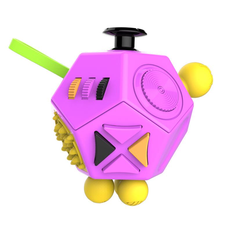 Fidget Cube Release Stress Cube Stress Angst Weiches Material Druckentlastendes Spielzeug für Erwachsene und Kinder Geschenkidee