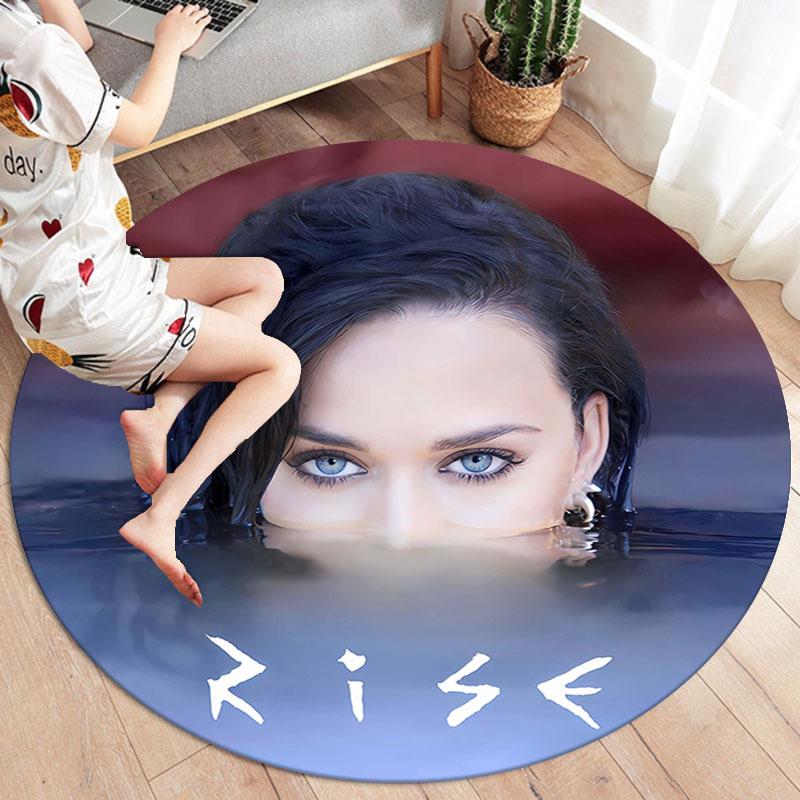Круглый ковер Katy Perry, Ковер для гостиной, спальни, дивана, игровой комнаты, Декор, Нескользящий коврик для пола