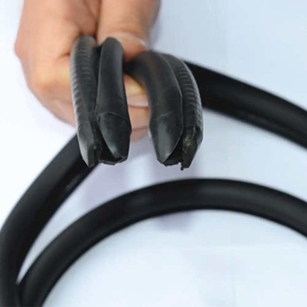 Уплотнительная полоса для слота для карт на кромке двери автомобиля, резиновый уплотнитель для стойки B, звукоизоляционная стальная полоса, защита от царапин