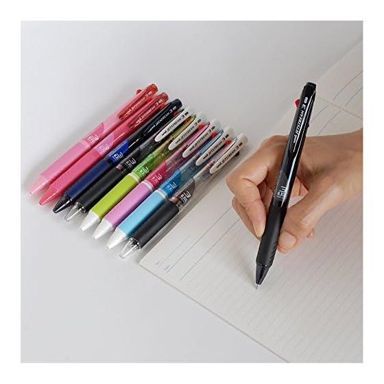 Шариковая ручка Mitsubishi Pencil 3 цвета Jet Stream 0.7 прозрачный темно-синий легко писать SXE340007T.9