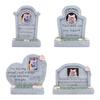Мемориальный памятник для питомца Памятники для домашних животных Смола Устойчивая к погодным условиям Маркер места захоронения питомца Мемориальный надгробие для кошки для патио Внешний двор