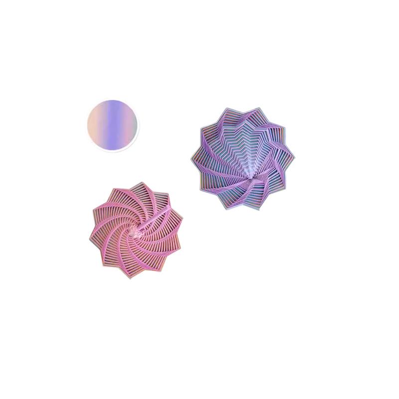 3D Printed Radish Tower with Handle: Decagonal Star Telescopic Spiral Ornament