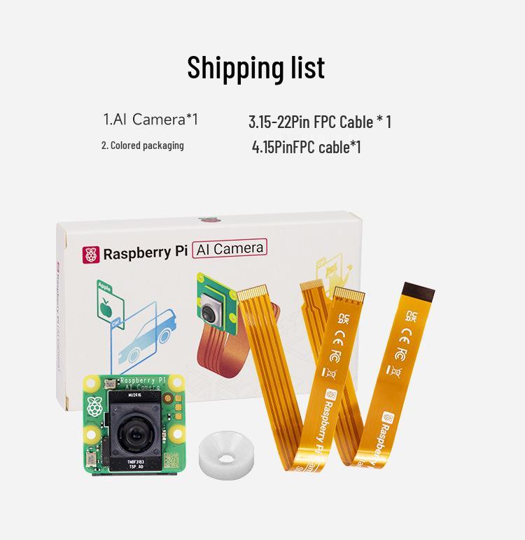 Raspberry Pi AI Camera Module with IMX500 Sensor