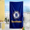 Chelsea Personalized Text Beach Towel High Absorbency & Quick-Dry Suitable for Swimming Gym Camping Yoga Vacation