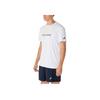 Asics Court Graphic Casual Comfortable Versatile Soft Short Sleeve T-Shirt Men Tops Bright-White Multicolor-Yellow 2041A304-102