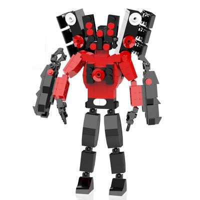 Skibidi модернизированный титановый туалетный набор Speakerman Building Set Speakerman 2.0 фигурка из забавных коротких видеоигр Multiverse Meme Toys