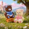 Мини-фигурка мультяшного медвежонка Маленькие фигурки медвежат из смолы с платьем Милые топперы для торта для поделок своими руками Домик для кукол Сад фей Микро-ландшафтный декор