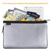 Small Fireproof Money Bag Fire and Water Resistant Expandable Document Bag Safe Storage Pouch