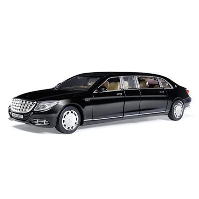 1/32 игрушечная машинка BENZ Maybach S650 расширенная версия металлическая игрушечная машинка из сплава литые игрушечные машинки модель автомобиля свет звук игрушки для детей