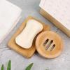 Wood Bathroom Soap Tray Draining Soap Dish Shower Soap Holder Kitchen Accessories Bamboo Container