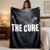 The Cure Print Flannel Blanket Cozy Lightweight Plush Throw Blanket For Bed Sofa Household Use