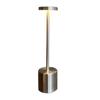 3 Colors Rechargeable Alloy Cordless LED Table Lamp Touch Switch Night Light Nordic Style Home Bar Restaurant Ambiance Desk Lamp
