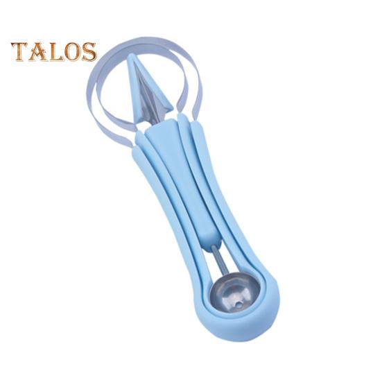 3-in-1 Stainless Steel Fruit Baller Set Melon Carving Tools Fruit Peeler Cutter Seeds Remover Ice Cream Baller Kitchen Utensils