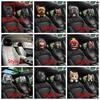 2Pcs Funny Car Seat Headrest Protectors Elastic Automobile Pillowcase  Halloween