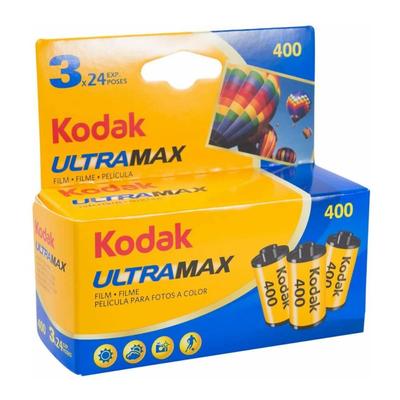 Kodak Цветная негативная пленка ULTRAMAX 400 35 мм 24 кадра набор из 3 шт. 6034052