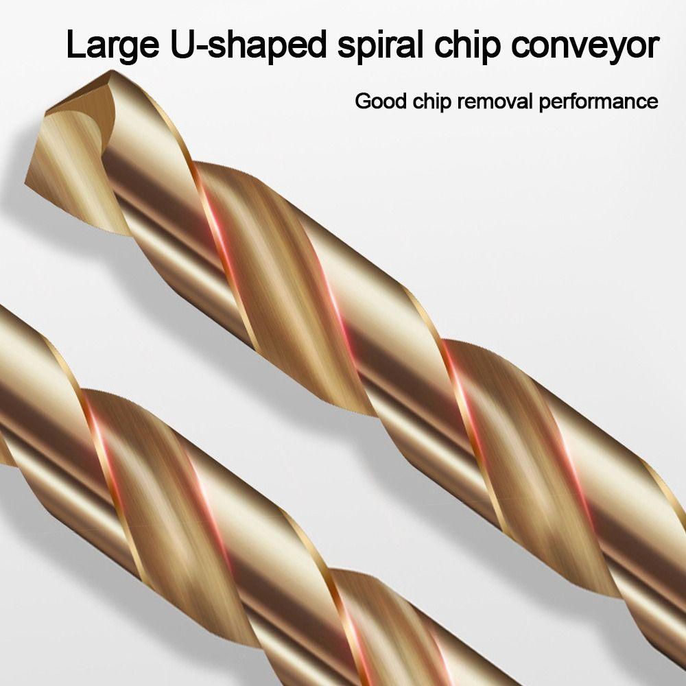 Электроинструмент Набор сверл с шестигранным хвостовиком 1/4 из стали с титановым покрытием Спиральное сверло Быстрорежущая сталь Шестигранный хвостовик