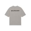 Balenciaga Футболки Мужские Серые С Круглым Вырезом Умеренный Прямой Крой 612966TIVG51167