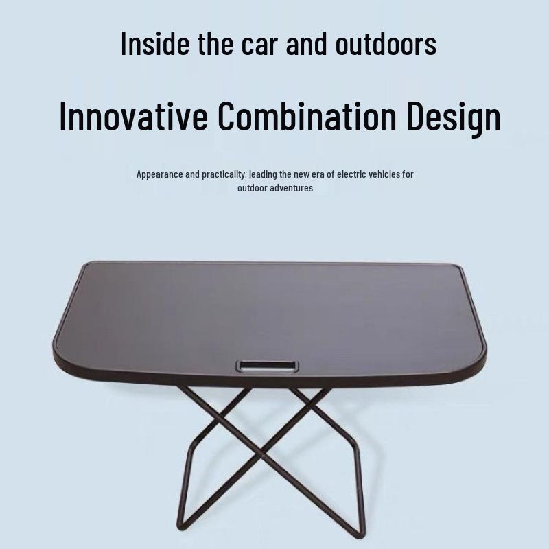 Compact Folding Table for Tesla Generation 1/2 Trunk - Ideal for Car Camping