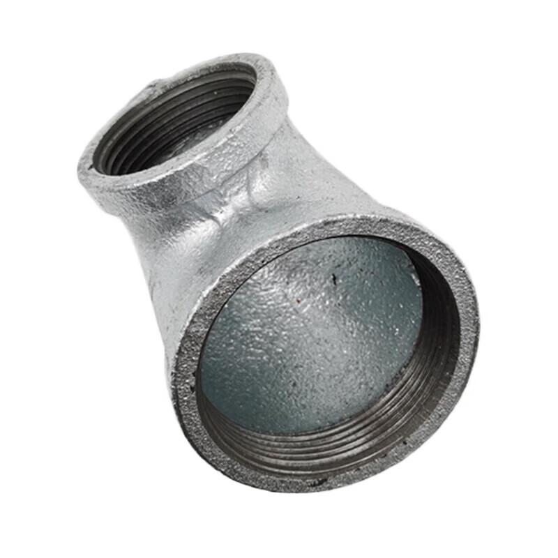 Оцинкованный ковкий чугун Wenzhi, переходной отвод, фитинг для труб