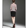 Women's Summer Spring Stretch 3/4 Gathered Sleeve Open Blazer Jacket Cardigan