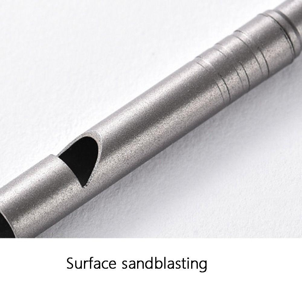 Portable Emergency Whistle with Cord Titanium Whistle Pendant Camping Whistle  Outdoor Survival