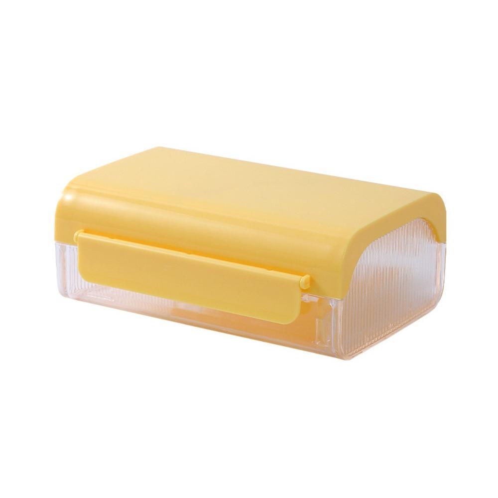 Plastic Butter Dish Sealed Butter Splitting Box Household Butter Tray Refrigerator