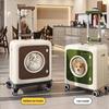 Lightweight Pet Carrier with Wheels Large Capacity Cat Travel Suitcase Space Capsule Dog Crate Multi-Functional Pet Stroller Bag