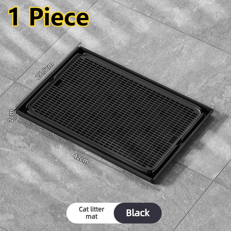 1PC Cat Litter Catcher Mat Double Layer Washable Cats Litter Mat  Connectable Falling Sand Mats Anti Slip Pets Litter Cushion