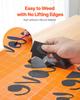 VEVOR Heat Transfer Vinyl, 304.8 x 15240mm, Glossy Black HTV Iron on Vinyl Roll, Easy to Cut and Weed, Strong Adhesion