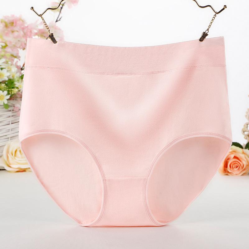Comfortable and Minimalistic Plus Size Cotton Underwear for Women with High Waist and Abdominal Contraction 200kg Mom Fat