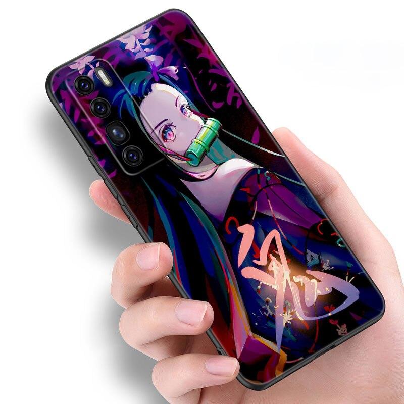 Чехол аниме «Убийца демонов Nezuko» для Huawei NOVA 8 9 Pro 8i 7i 7SE Y60 5T Mate 40 30 20 10 Lite Honor 50 30 Premium Pro Plus 30S