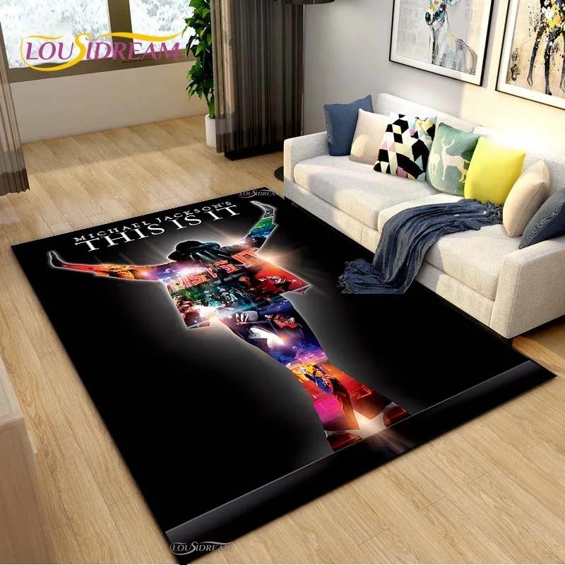 Michael J-Jackson Carpet for Living Room Sofa Table Bedroom Rugs Home Kitchen Indoor Outdoor Non-slip Floor Mats Decor