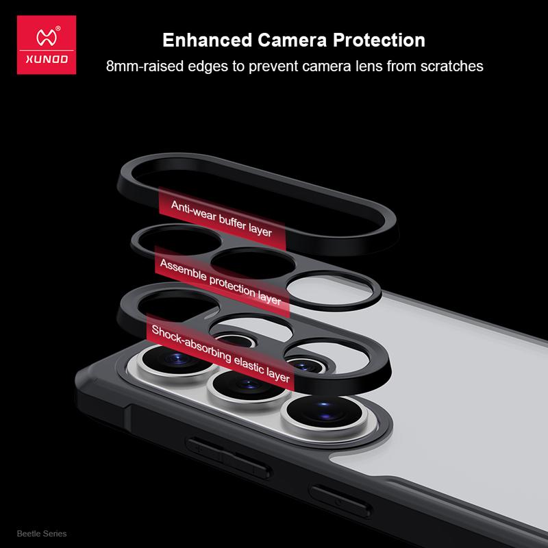 For Samsung Galaxy S26 Ultra Case XUNDD Magnetic Airbags Shockproof Transparent PC+TPU Camera Protection Cover for S26 Ultra