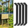 Bevel Structural Fastener 4PCS 45 Degree Angle Support Bracket for Pergola, Heavy Duty Mild Wooden House Repair Tool Steel Rust Resistant Frame,