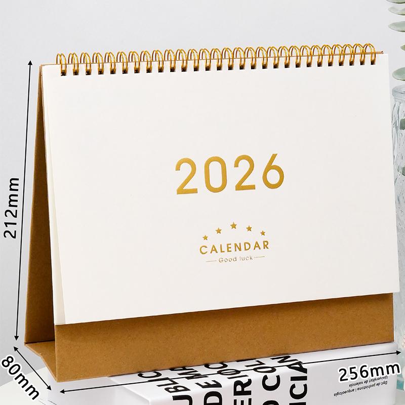Новый настольный календарь на 2026 год, годовой список дел, ежемесячный и ежедневный планировщик, книга по тайм-менеджменту