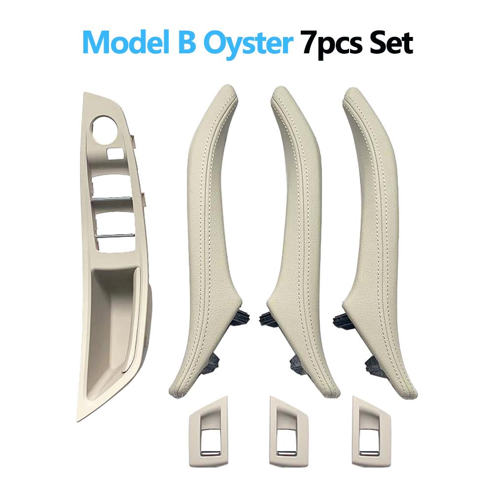 LHD 7 шт., подлокотник для внутренней двери, панель, ручка с кожаным внешним чехлом для BMW 5 серии F10 F11 F18 520 523 525 528 530