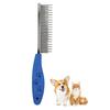 Расческа для кошек и собак, односторонняя металлическая зубчатая щетка для ухода за домашними животными