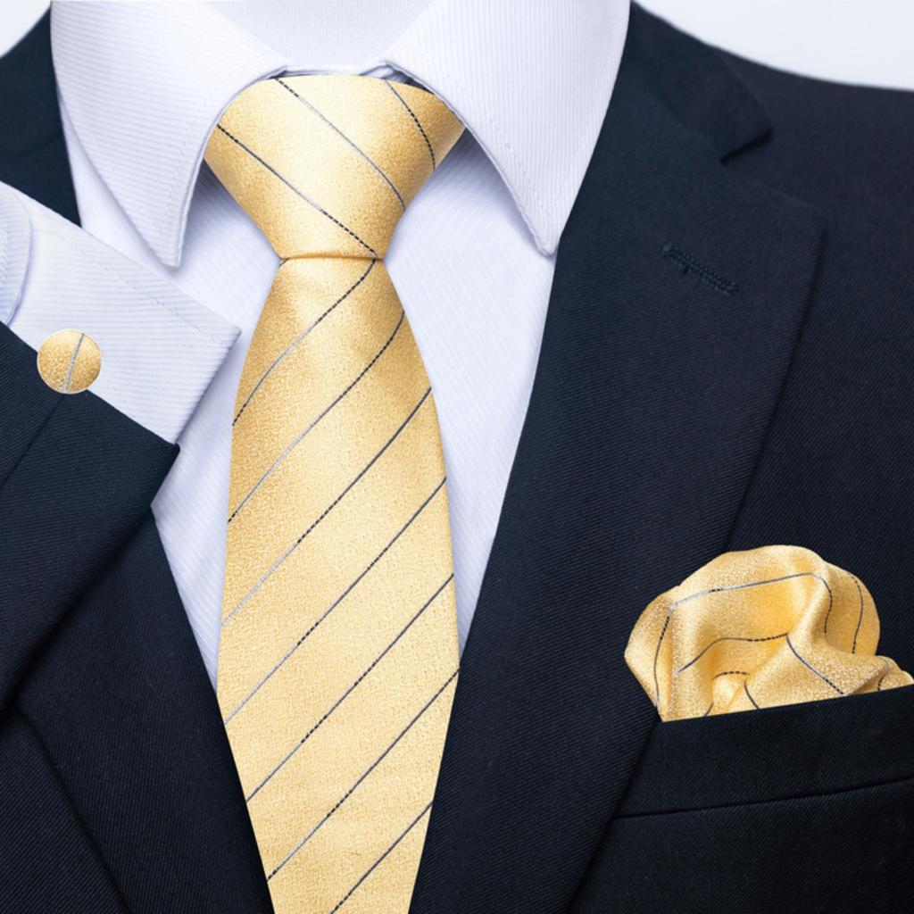 Men's Business Professionals Striped Tie Wedding Suit Accessories Polyester Tie Men