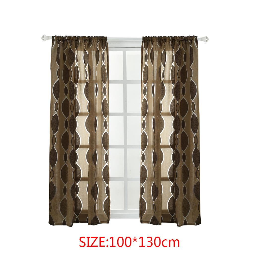 Тюль Прозрачный Окно Экран Дверь Балкон Гостиная Полупрозрачные Жалюзи Занавес