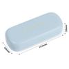 Women Men Portable Waterproof Eyeglasses Case Large Capacity Glasses Box PU Leather