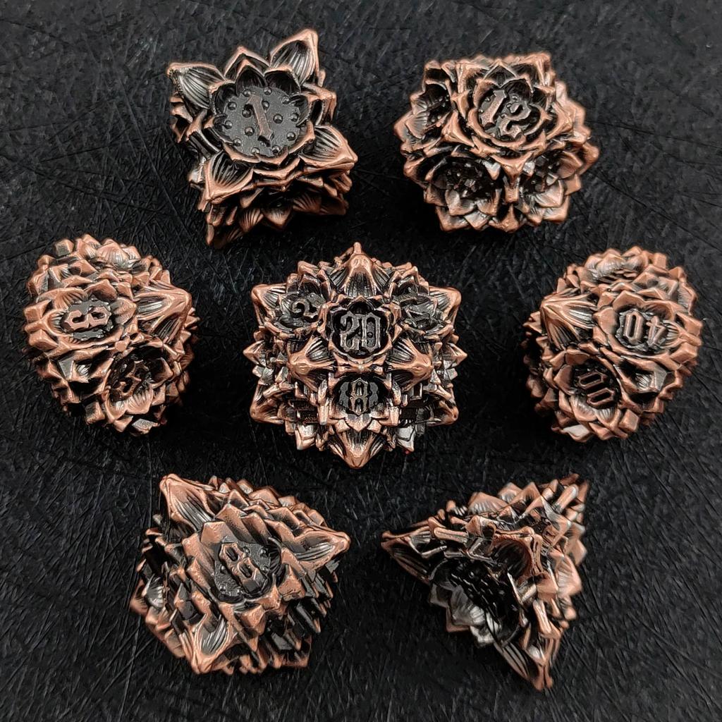 Metal coc running dice dnd dragons and dungeons multi-faceted rpg dice cthulhu d20 настольная игра